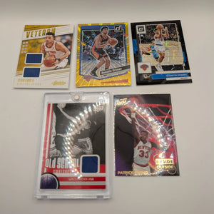 New York Knicks NBA Basketball Card Lot, Rookies, Patch, Auto, Graded, Patrick Ewing FRENLY BRICKS - Open 7 Days