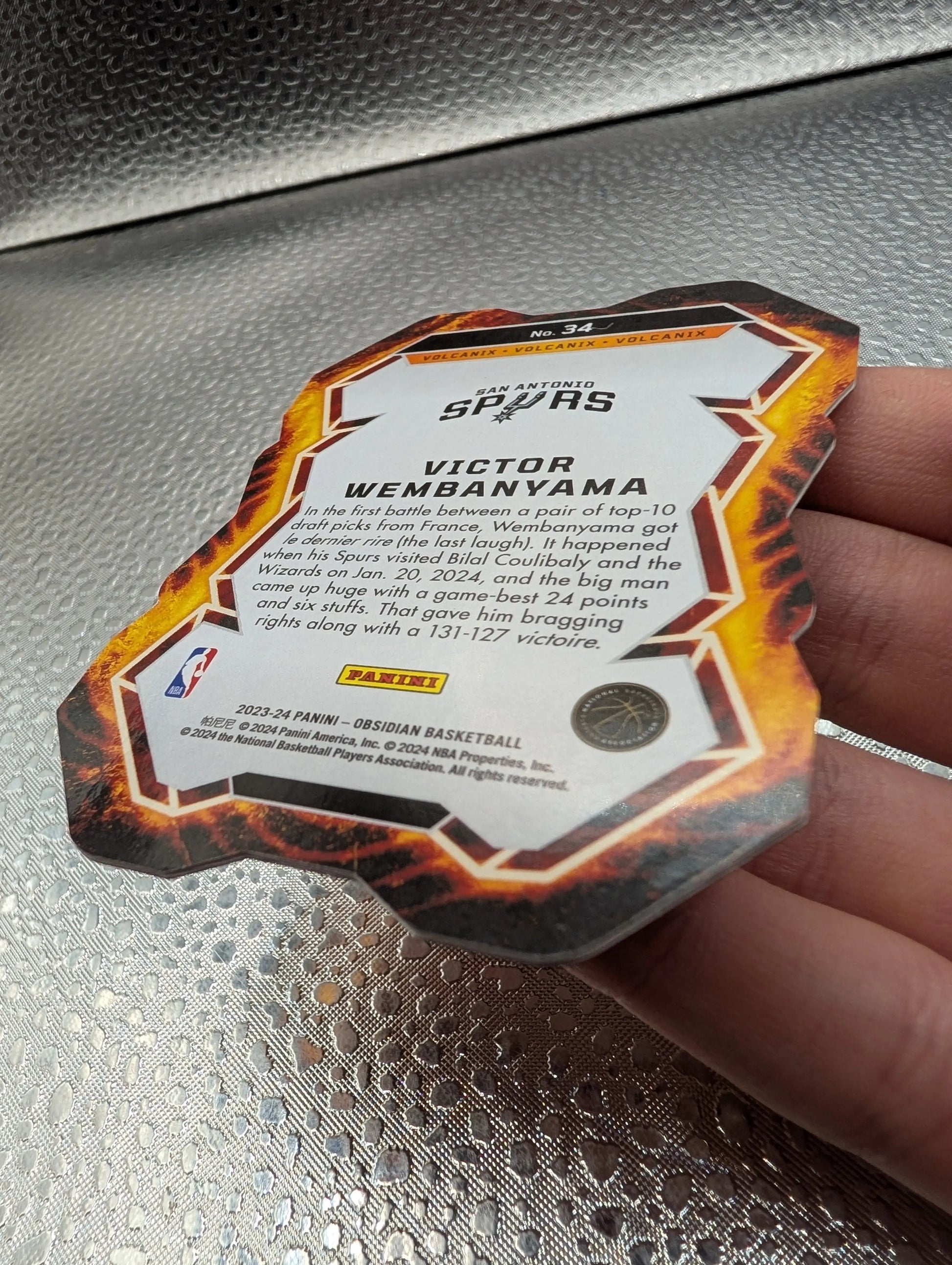 Victor Wembanyama Obsidian Volcanic Spurs RC Panini FRENLY BRICKS - Open 7 Days