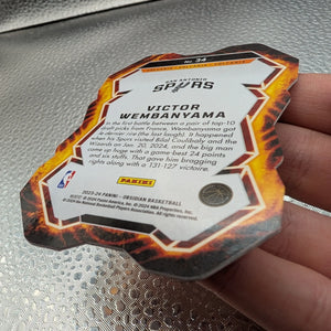 Victor Wembanyama Obsidian Volcanic Spurs RC Panini FRENLY BRICKS - Open 7 Days