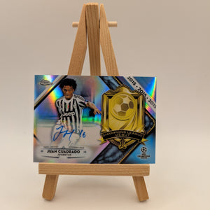 Juan Cuadrado 2018-19 Topps Chrome UEFA Auto /50 Signature FRENLY BRICKS - Open 7 Days