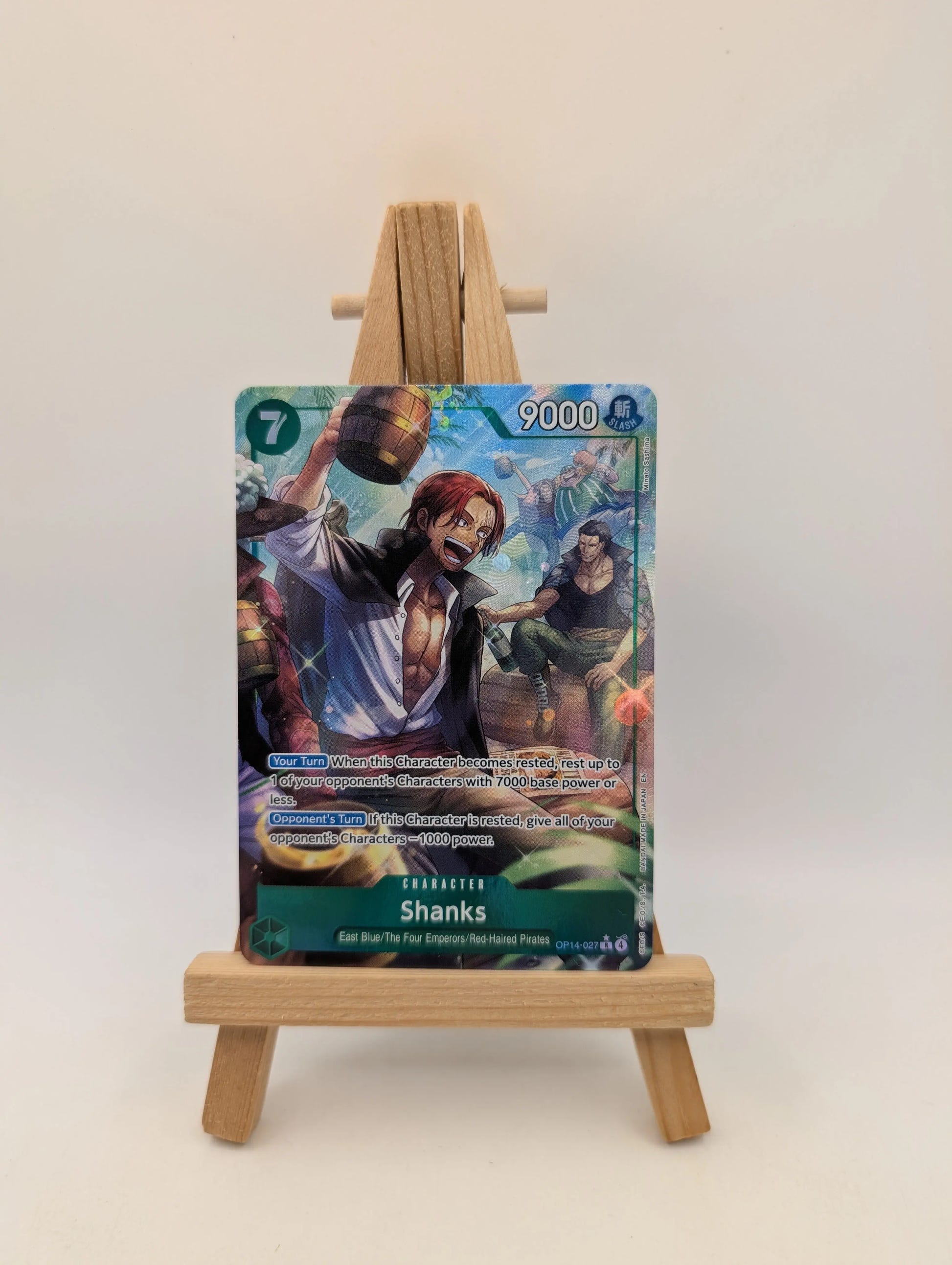 Shanks OP14-027 Alt Rare - The Azure Sea's Seven - One Piece TCG FRENLY BRICKS - Open 7 Days image 1