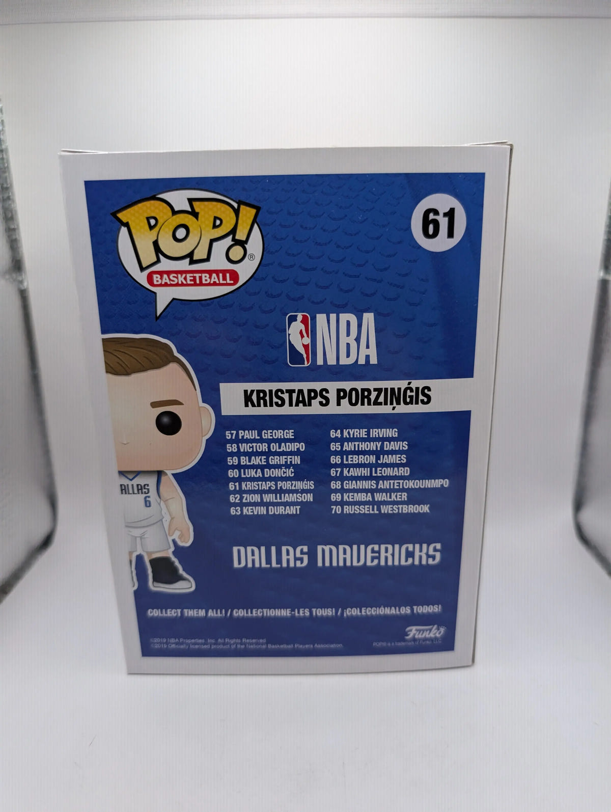 Funko POP! NBA Basketball: Kristaps Porzingis #61 Dallas Mavericks, photo 3 image 3
