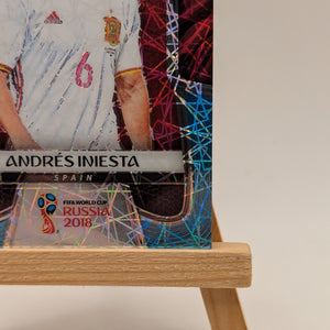 Prizm World Cup 2018 Andres Iniesta Spain Light Blue Lazer /125