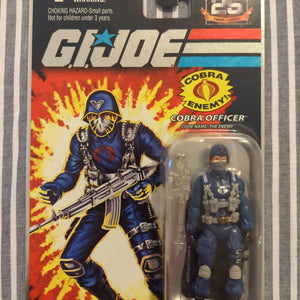 GI Joe 25th Anniversary (2007) Cobra Officer The Enemy Action Figure FRENLY BRICKS - Open 7 Days