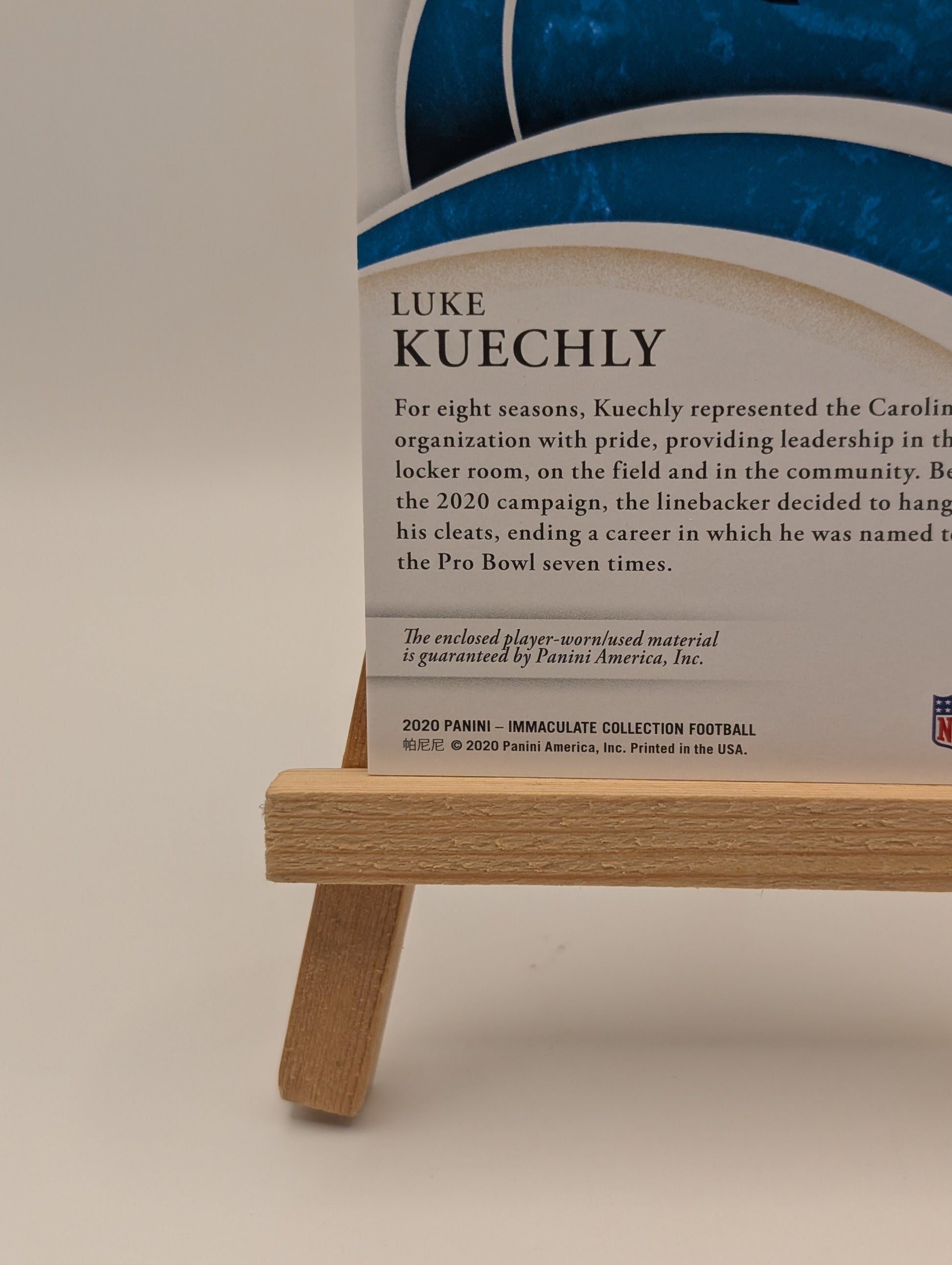 2020 Immaculate LUKE KUECHLY The Standard Jumbo Patch /25 SSP Panthers FRENLY BRICKS - Open 7 Days