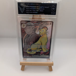 2025 Pokemon Destined Rivals DRI 219 Team Rocket's Persian ex Ultra Rare TCG 10 FRENLY BRICKS - Open 7 Days
