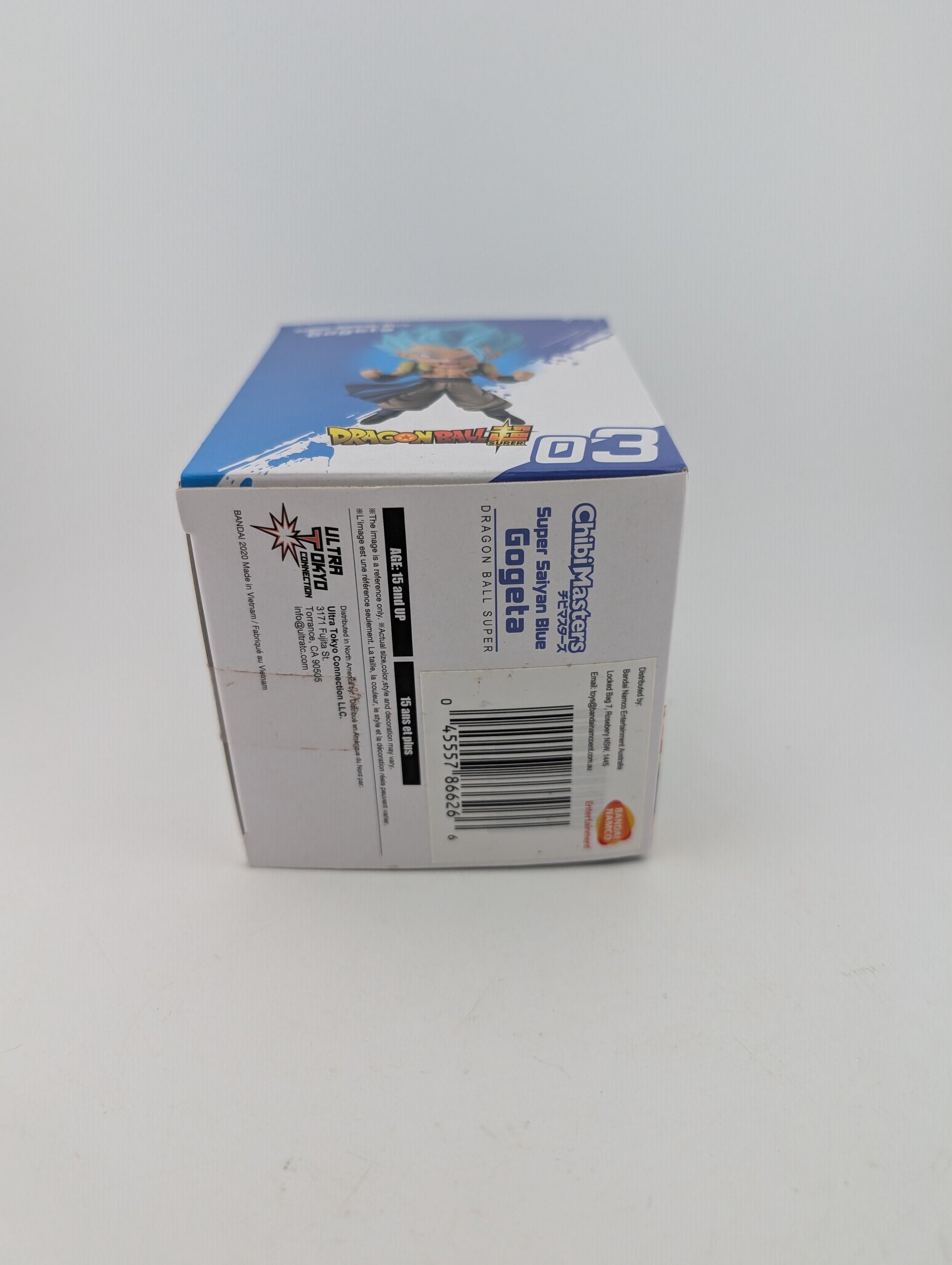 Bandai Dragon Ball Z Super Chibi Masters Mini Figure Super Saiyan Blue Gogeta BN FRENLY BRICKS - Open 7 Days