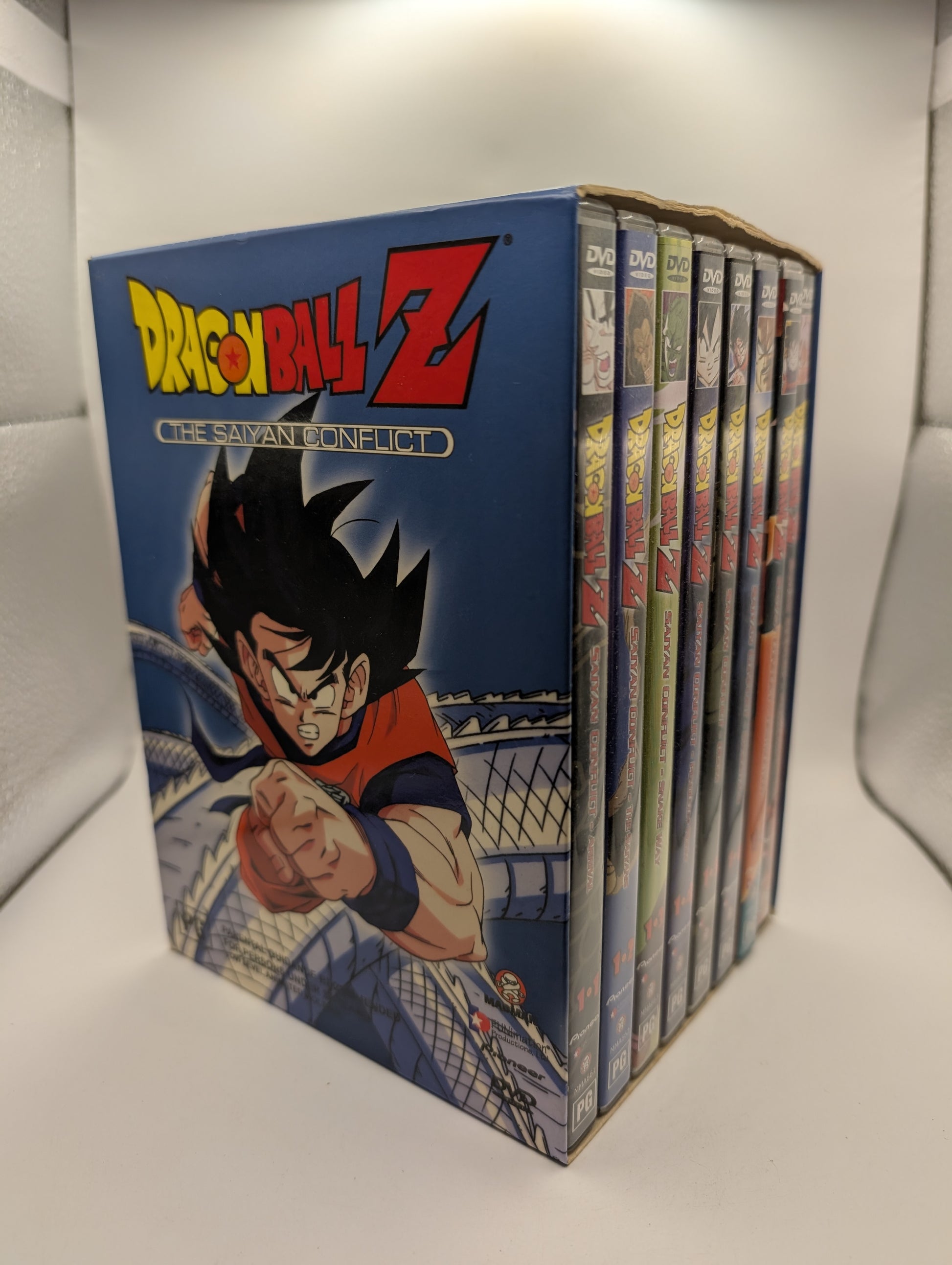 Dragon Ball Z The Saiyan Conflict DVD Box Set Madman Entertainment 2002 R4 used