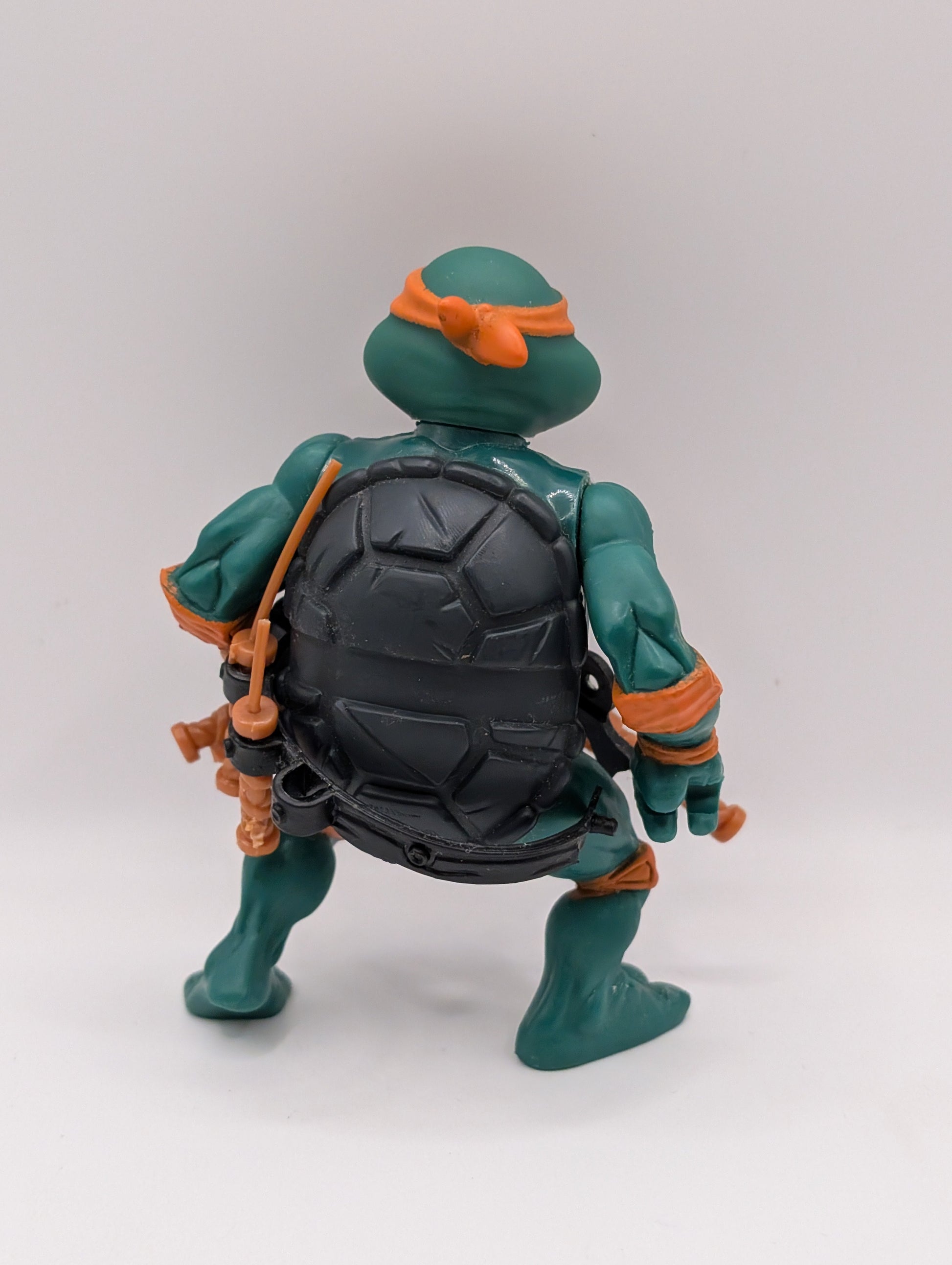 1988 Playmates Teenage Mutant Ninja Turtles MICHELANGELO Action Figure FRENLY BRICKS - Open 7 Days