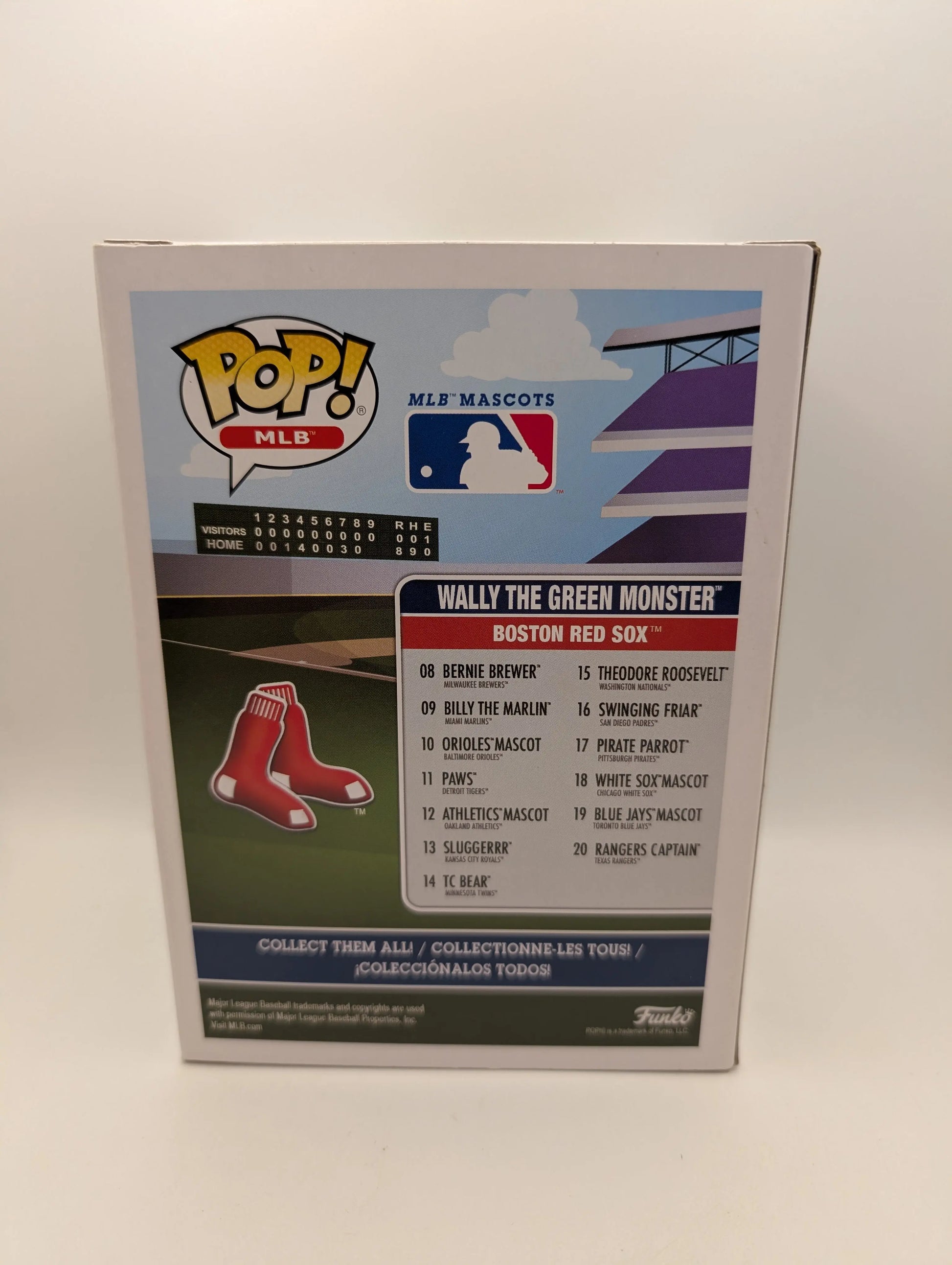 FUNKO POP MLB BOSTON RED SOX #07 WALLY THE GREEN MONSTER Baseball FRENLY BRICKS - Open 7 Days