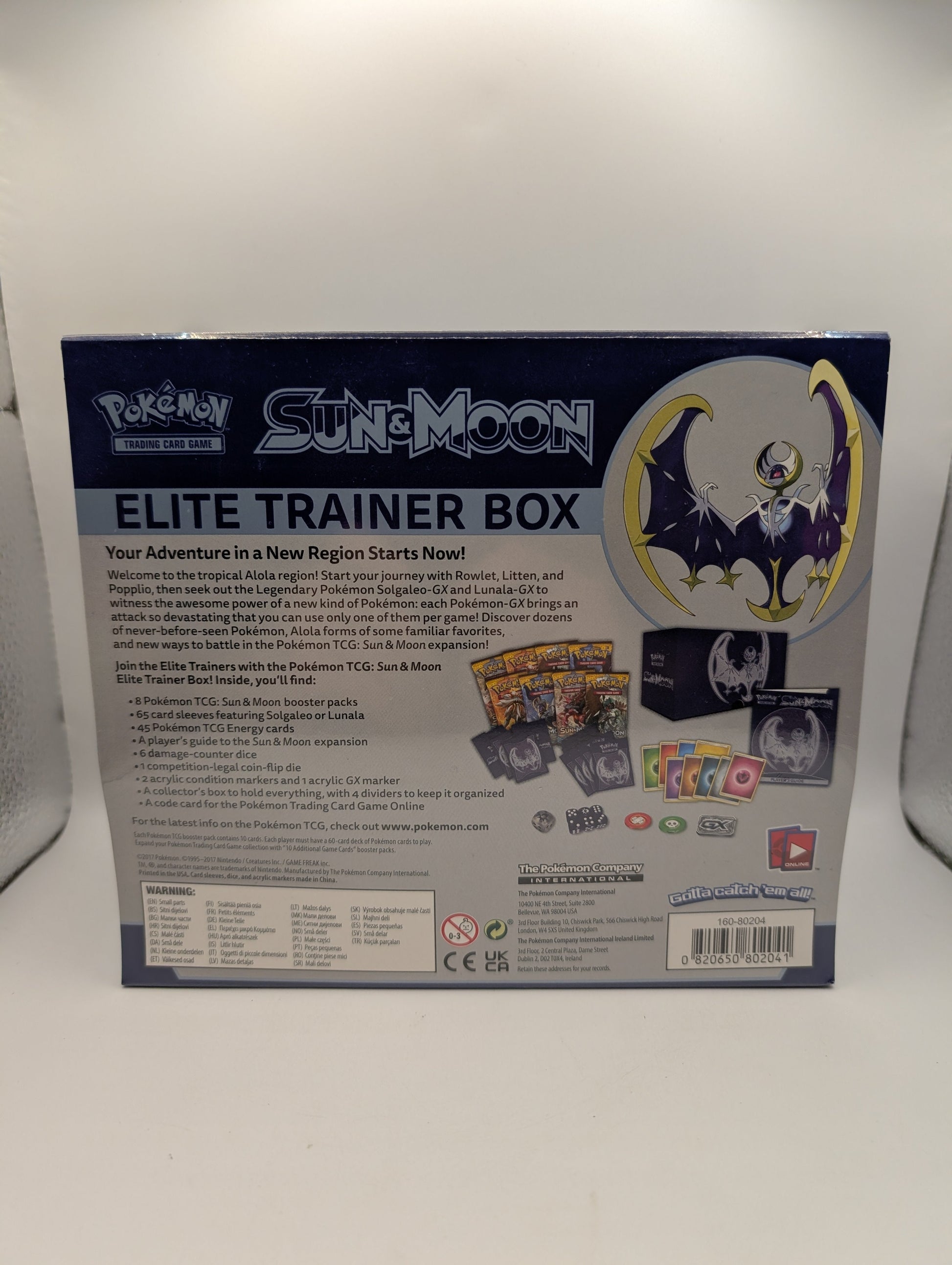 Sealed Sun and Moon Base Set Elite Trainer Box ETB Lunala N705 FRENLY BRICKS - Open 7 Days