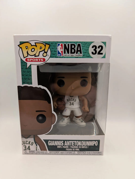 Funko Pop! Giannis Antetokounmpo - 32 - Milwaukee Bucks - NBA - Vaulted Vinyl FRENLY BRICKS - Open 7 Days