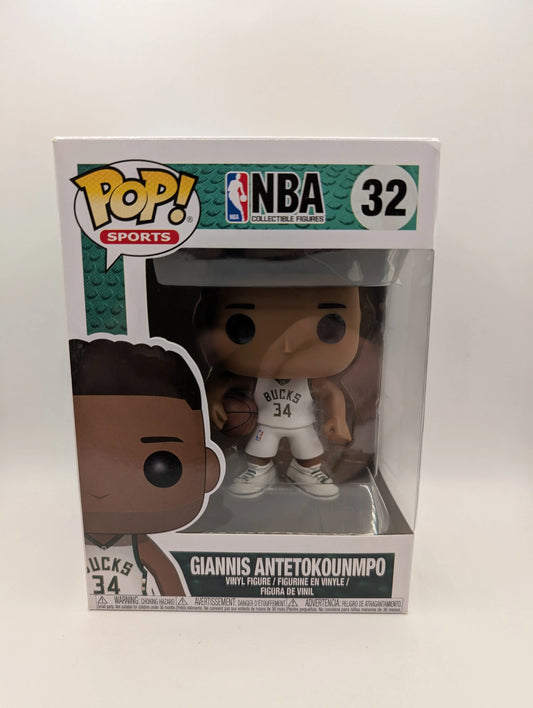 Funko Pop! Giannis Antetokounmpo - 32 - Milwaukee Bucks - NBA - Vaulted Vinyl FRENLY BRICKS - Open 7 Days