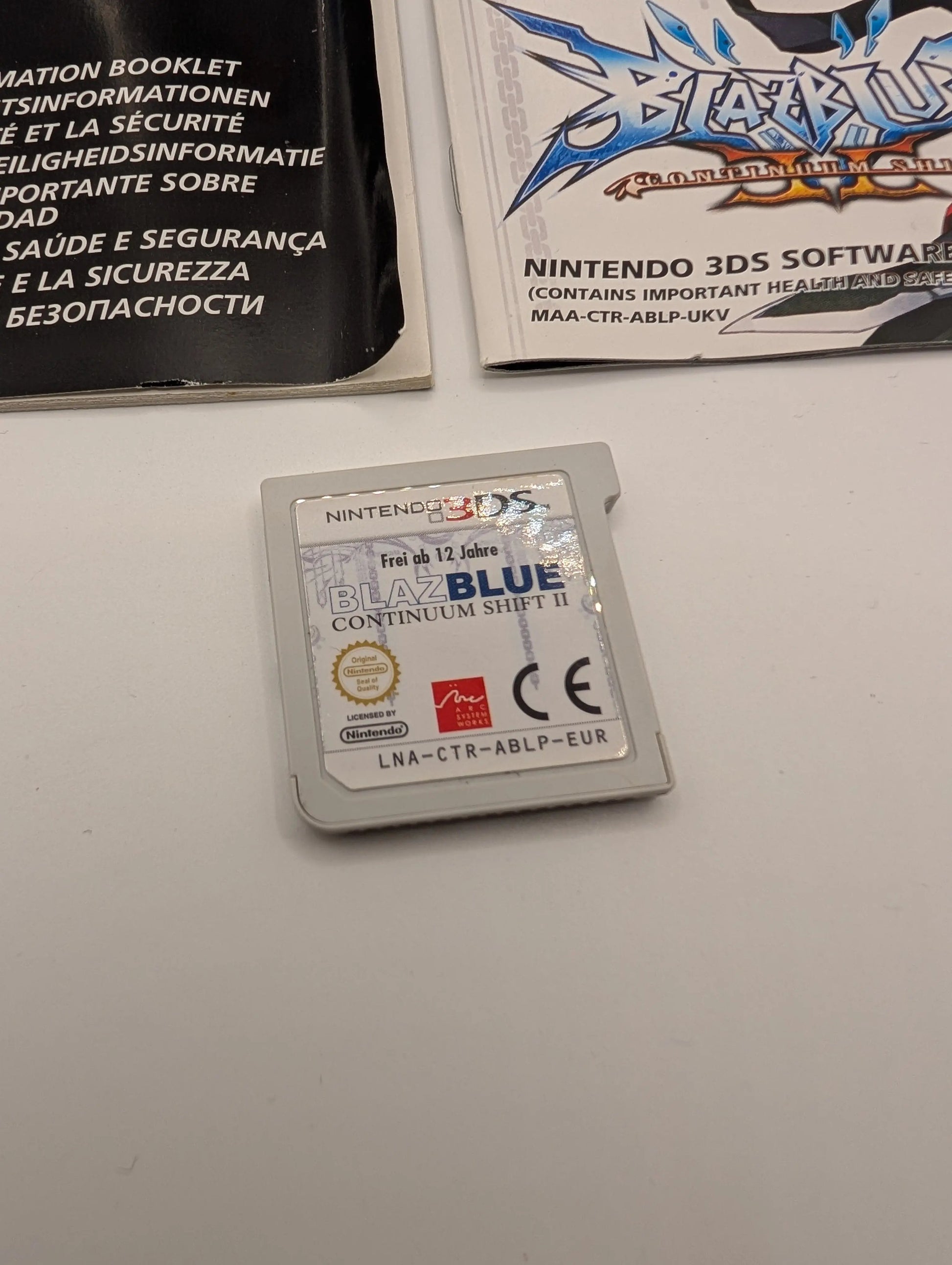 BlazBlue Continuum Shift II PAL Nintendo 3DS Used, Manual, Game, Case FRENLY BRICKS - Open 7 Days