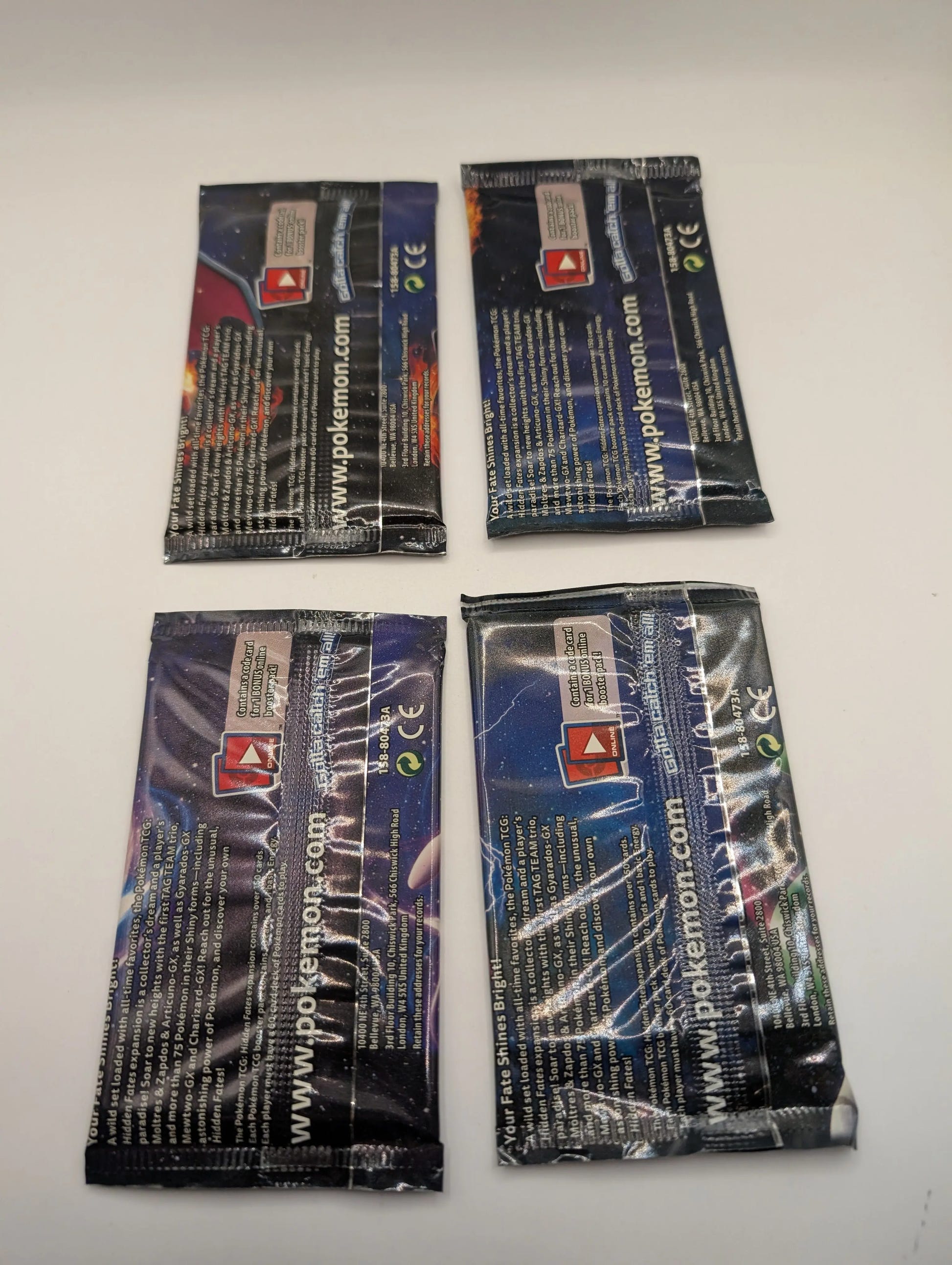 4x Sun And Moon Hidden Fates Art Set Sealed Pokemon Card Booster Pack FRENLY BRICKS - Open 7 Days image 5