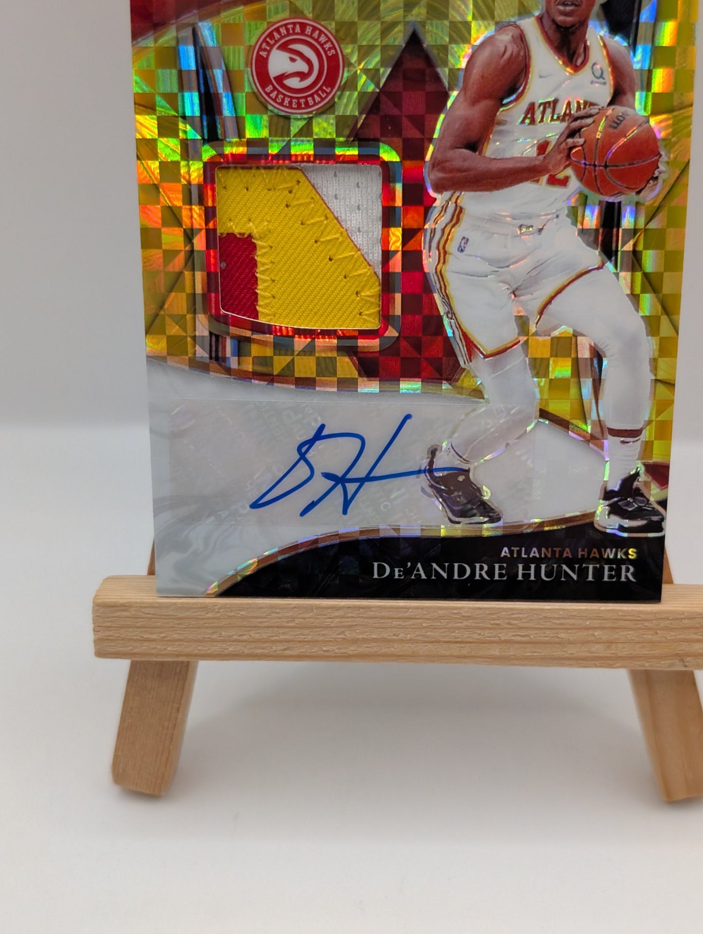 DE'ANDRE HUNTER 2021-22 SELECT X-FACTOR PATCH Gold PRIZM AUTO /10 FRENLY BRICKS - Open 7 Days