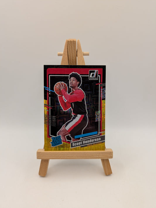2023-24 Panini Donruss - [Base] - Choice Black Gold #250 - Rated Rookie - Scoot Henderson /8 FRENLY BRICKS - Open 7 Days