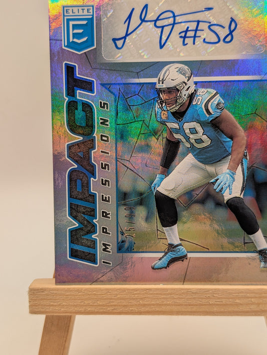 THOMAS DAVIS SR PANTHERS 2021 PANINI DONRUSS ELITE IMPACT IMPRESSIONS AUTO /99 FRENLY BRICKS - Open 7 Days