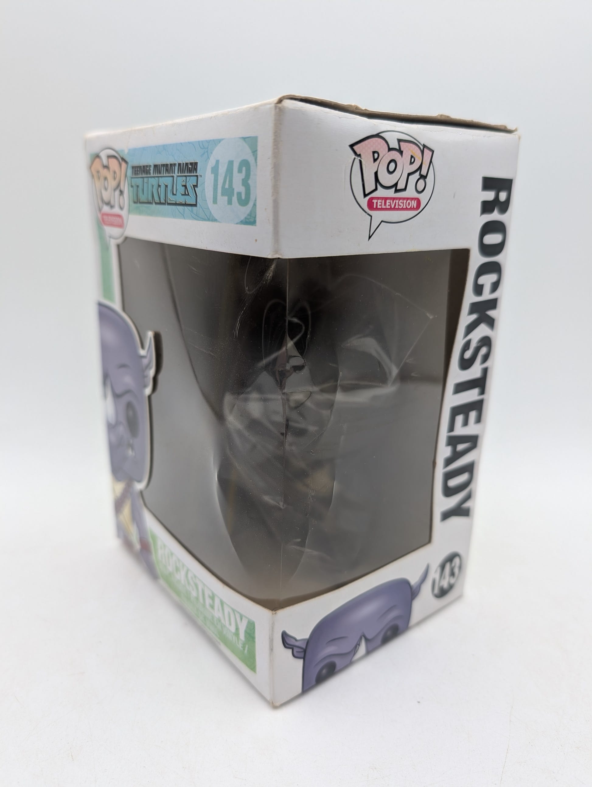 Funko POP! Animation Teenage Mutant Ninja Turtles Rocksteady #143 No Insert Mould image 2