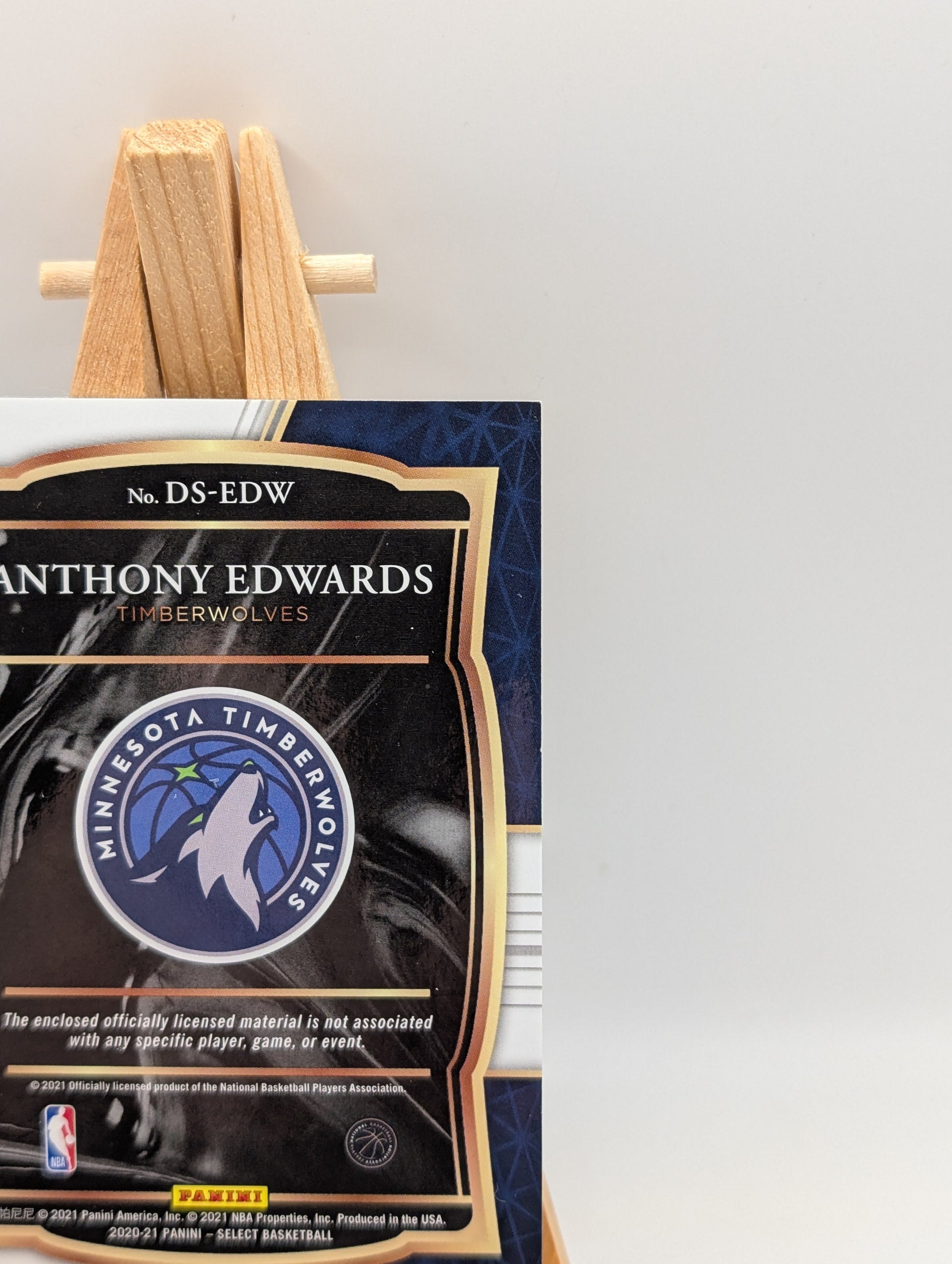 2020-21 Panini Select Basketball Rookie Relic #DS-EDW Anthony Edwards FRENLY BRICKS - Open 7 Days