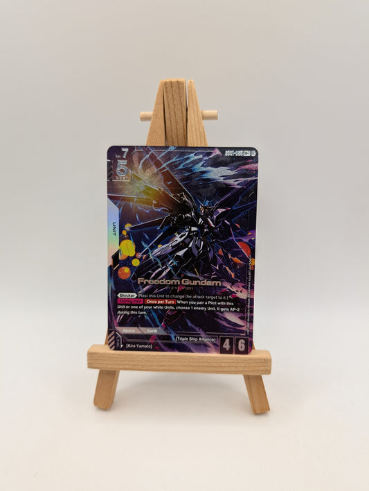 Gundam Card Game Freedom Gundam LR+ Alt Art GD01-065 FRENLY BRICKS - Open 7 Days