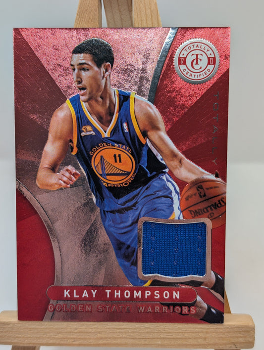 Klay Thompson 2012-13 Totally Certified Basketball Game Worn Patch FRENLY BRICKS - Open 7 Days