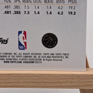 2025-26 Topps Finest COOPER FLAGG Common Rookie Oil Spill #1 FRENLY BRICKS - Open 7 Days