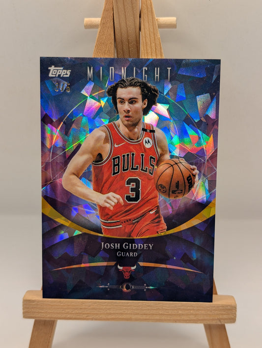 2025 Topps Midnight Josh Giddey # /5 Holo (Bulls) LOW NUMBERED FRENLY BRICKS - Open 7 Days