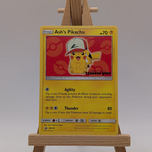 Ash's Pikachu SM109 Sm Regular Sun & Moon Black Star Promo Pokemon FRENLY BRICKS - Open 7 Days