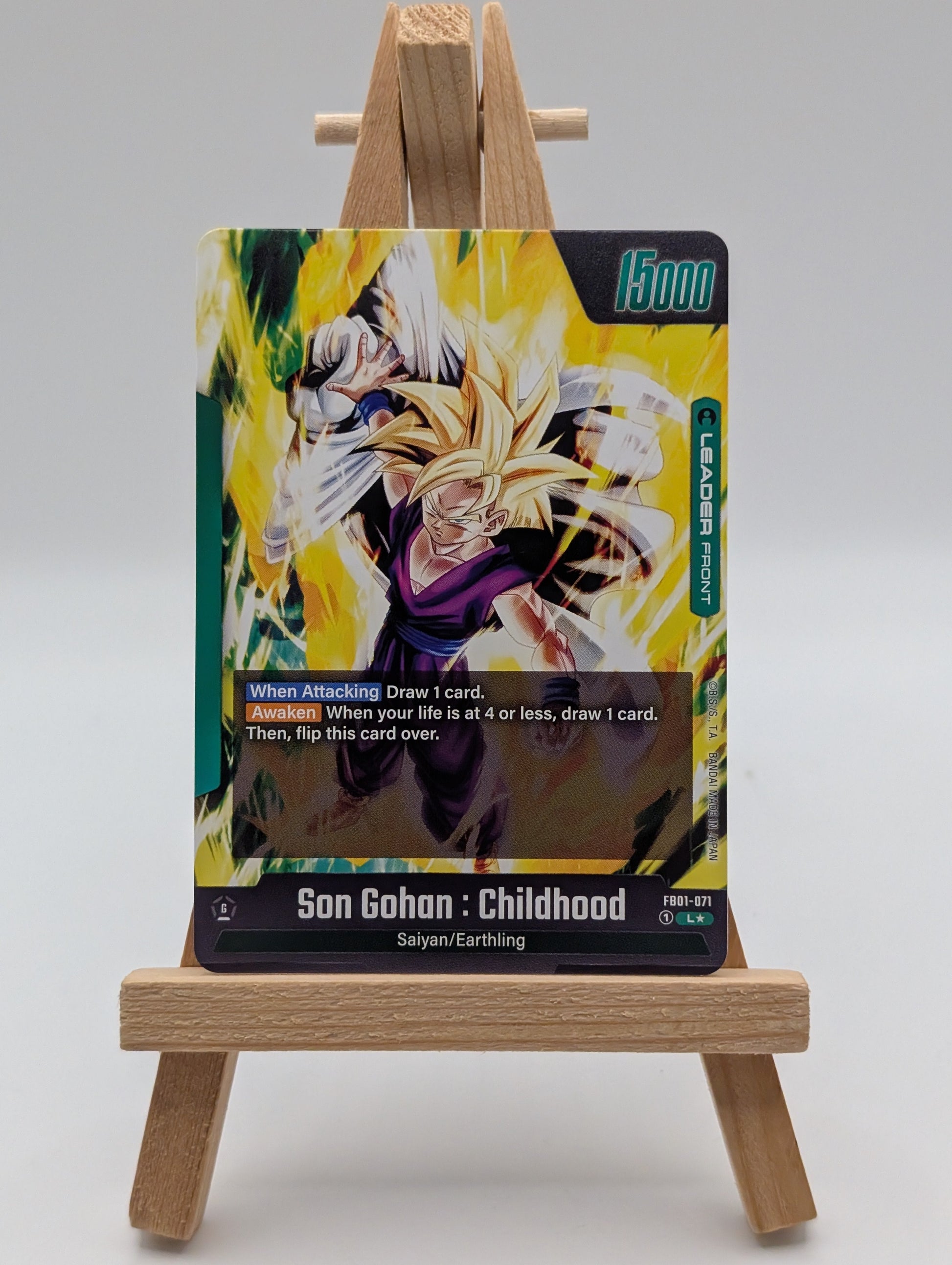 Son Gohan Childhood Leader L FB01-071 Secret Rare Alternate Art Dragon Ball Card FRENLY BRICKS - Open 7 Days