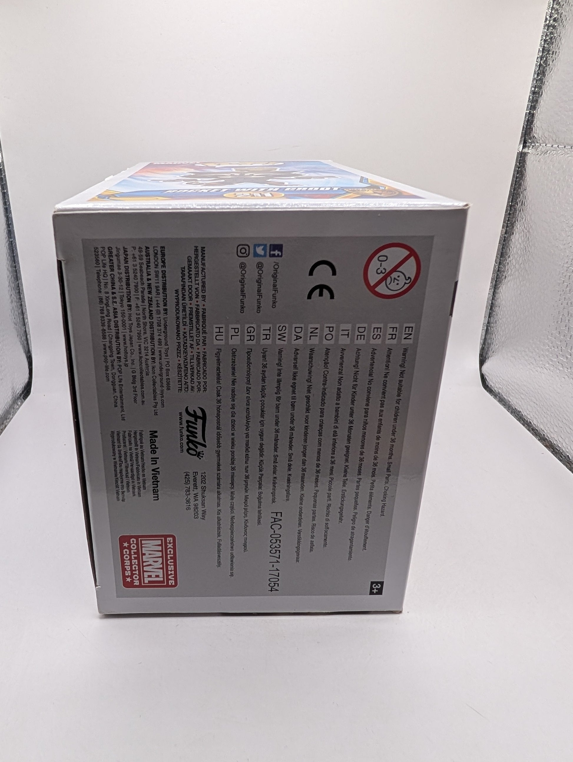 MARVEL COLLECTOR CORPS EXCLUSIVE - ROCKET WITH GROOT Funko Pop (#211) FRENLY BRICKS - Open 7 Days