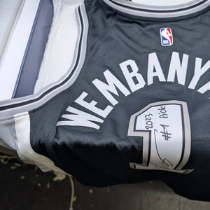 Victor Wembanyama Signed Nike Icon Jersey with 2023 #1 Pick Inscription Fanatics FRENLY BRICKS - Open 7 Days