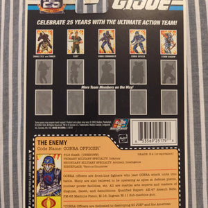 GI Joe 25th Anniversary (2007) Cobra Officer The Enemy Action Figure FRENLY BRICKS - Open 7 Days