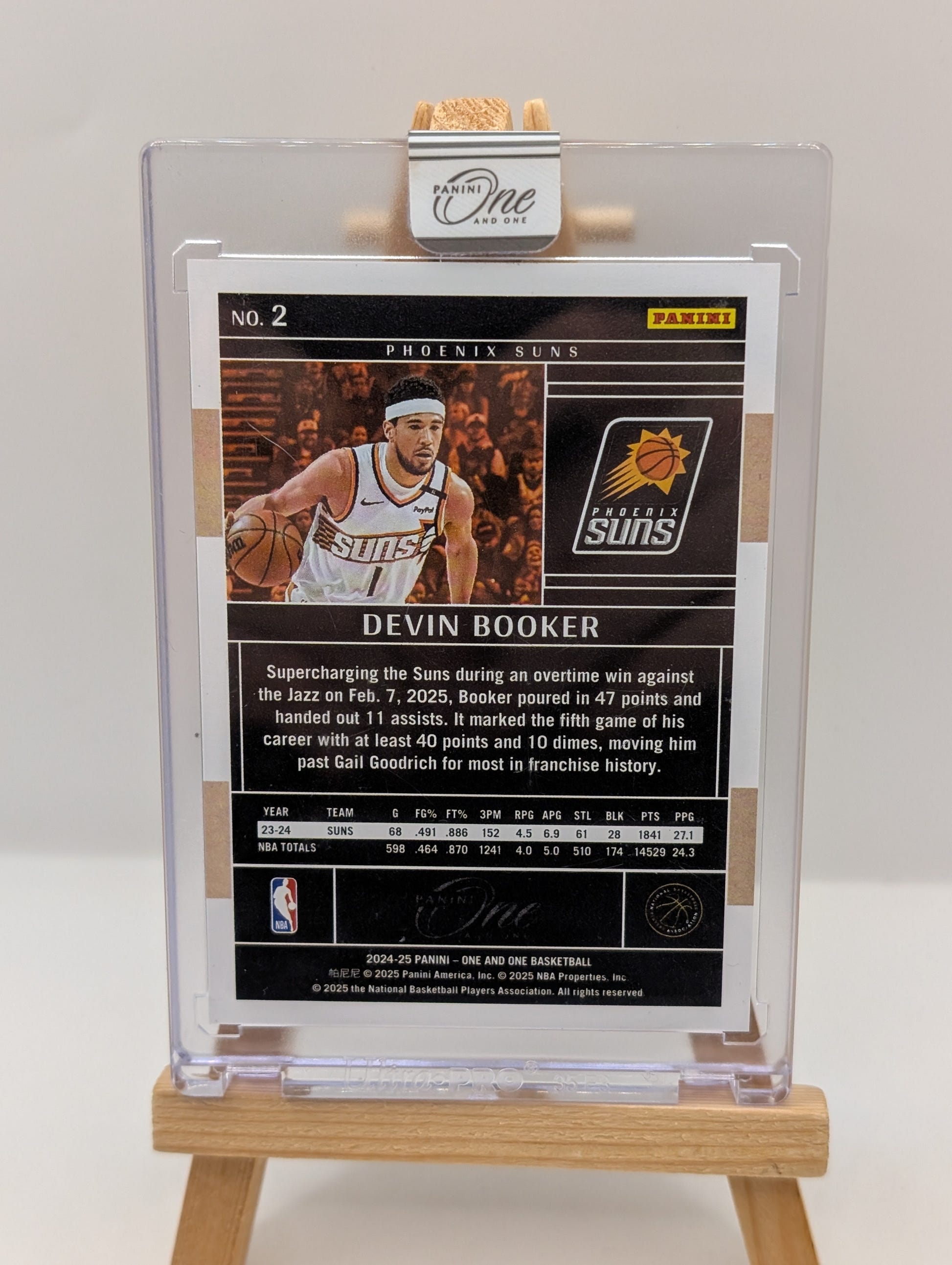 DEVIN BOOKER 2024-25 PANINI ONE AND ONE BASKETBALL RED SUNS /15 Q4003 FRENLY BRICKS - Open 7 Days image 4