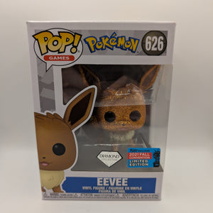 Funko POP! Vinyl Pokemon - Diamond Glitter Eevee Fall Convention 2021 #626 FRENLY BRICKS - Open 7 Days