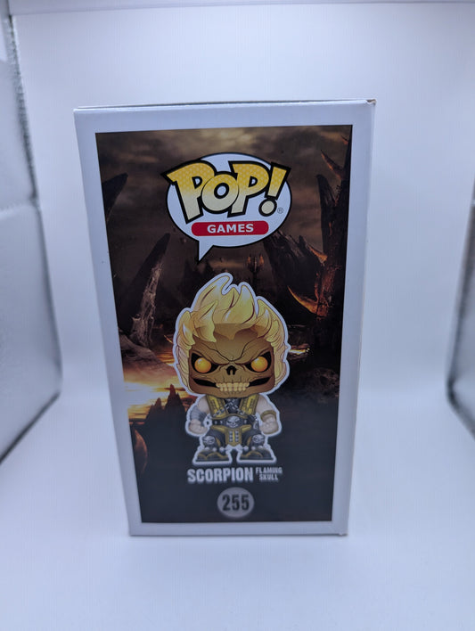 Funko Pop! Vinyl Scorpion Flaming Skull 255 Mortal Kombat X (2017) FRENLY BRICKS - Open 7 Days