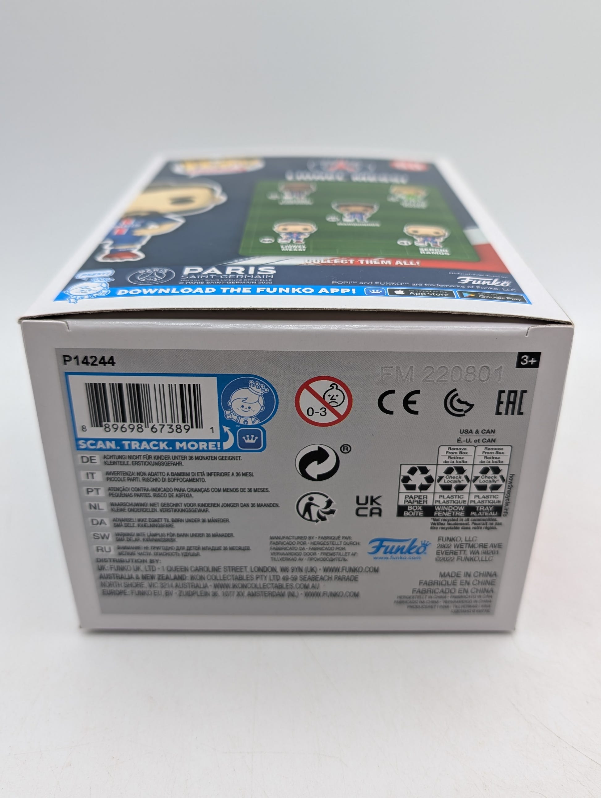 Funko Pop! Football Soccer Paris Saint-Germain - Lionel Messi Figure #50 image 10