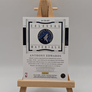 2023-24 Panini National Treasures Colossal Anthony Edward’s Game Worn Patch /99 FRENLY BRICKS - Open 7 Days