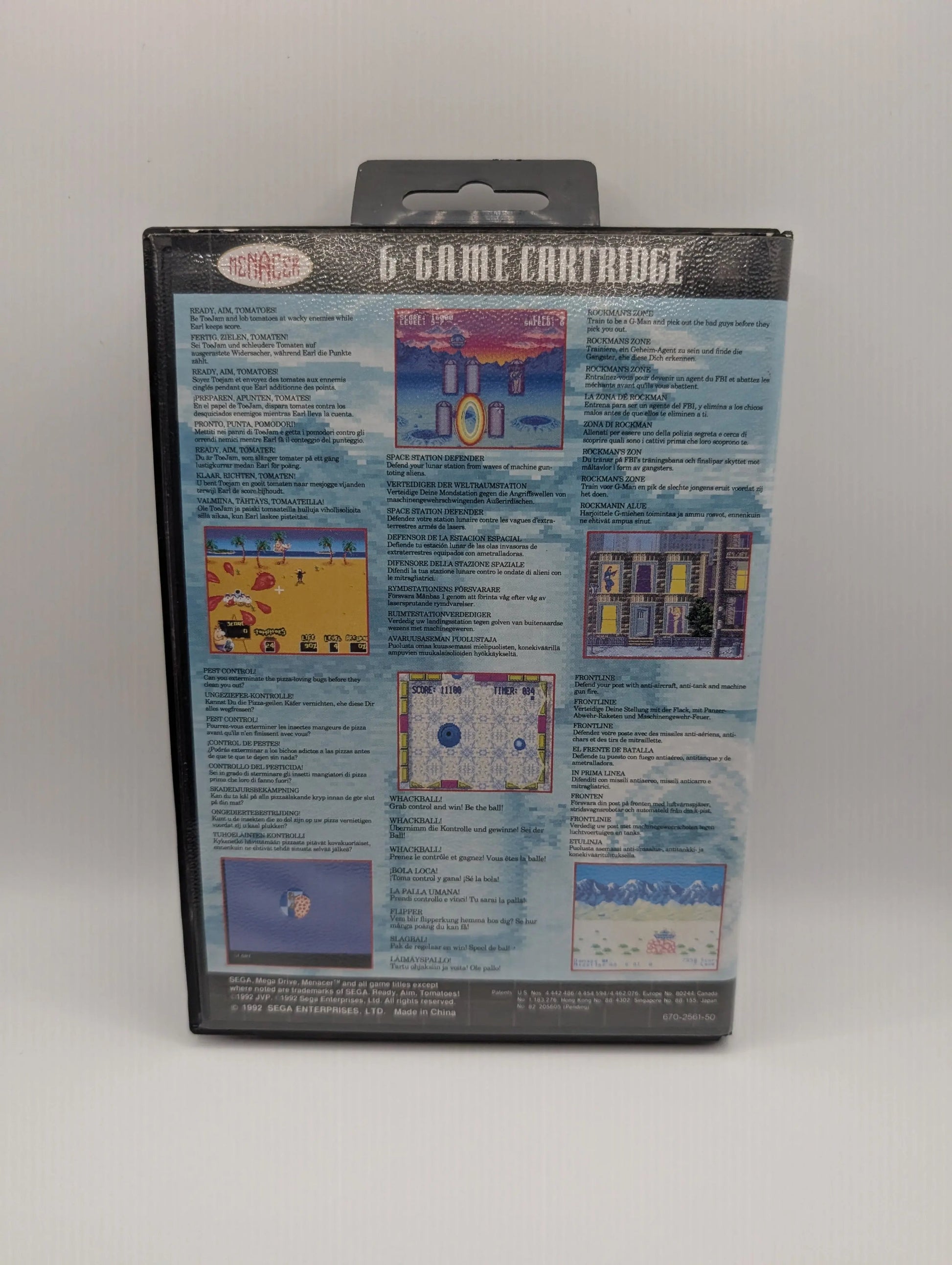 Sega Mega Drive Spiel " Menacer 6 Game Cartridge " MD 16-Bit | OVP PAL USED FRENLY BRICKS - Open 7 Days