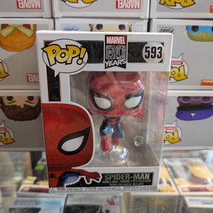 Funko Pop! Spider-Man 593 Marvel Comics Superhero Vinyl Figure FRENLY BRICKS - Open 7 Days