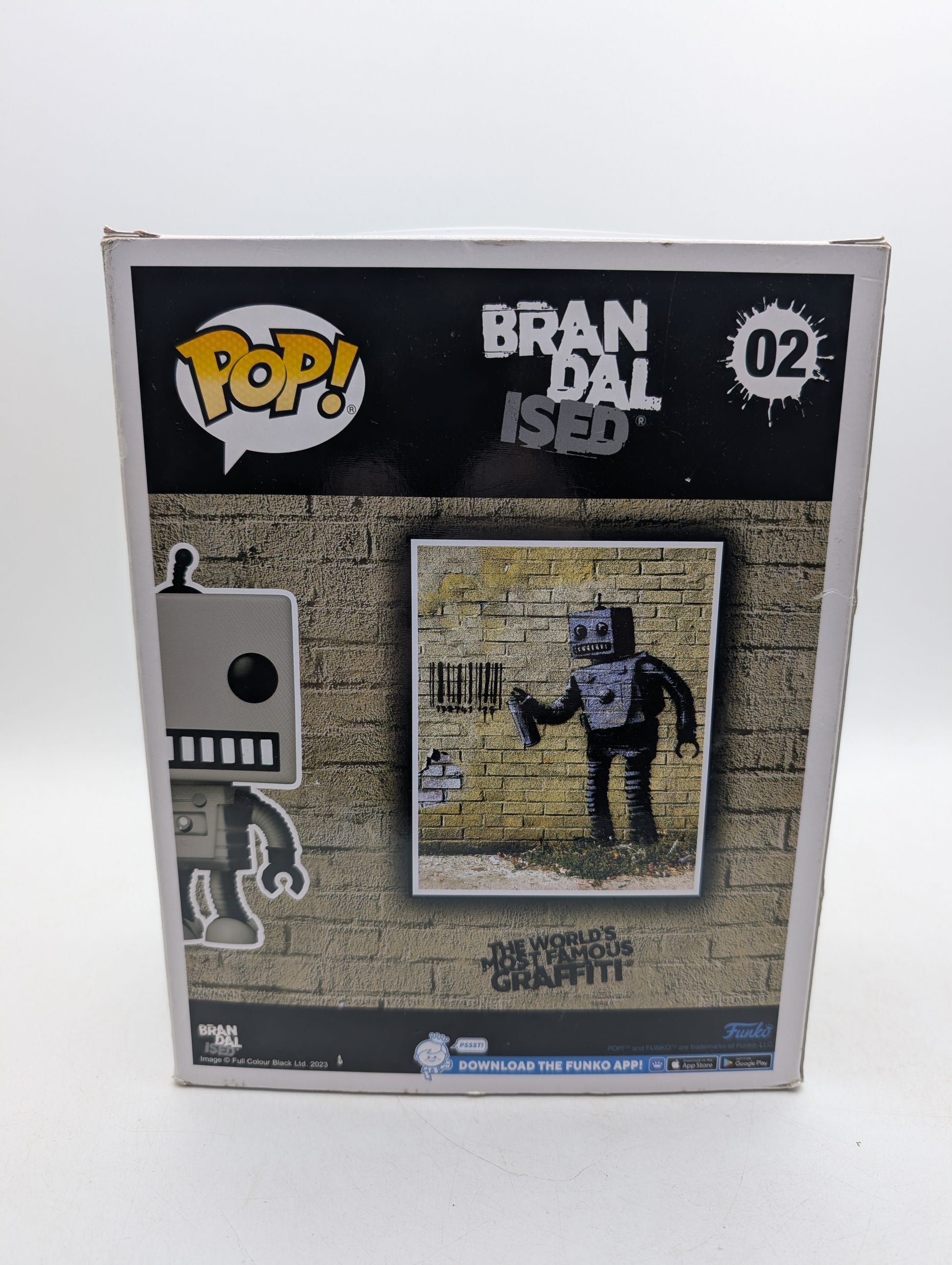 Funko Pop! Art Banksy Brandalised #02 Tagging Robot Vinyl Figure image 5