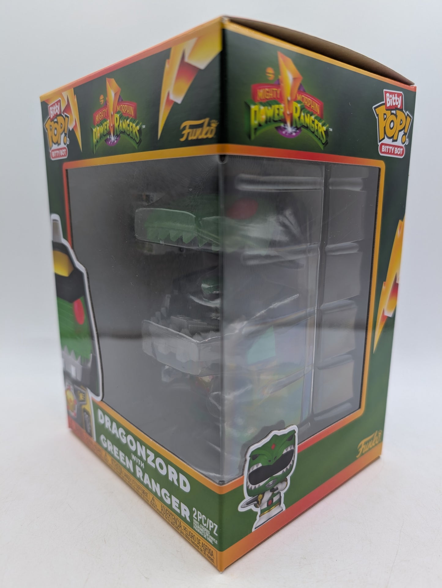 Bitty POP! Mighty Morphin Power Rangers Dragonzord with Green Ranger 2Pc