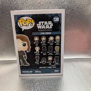 FUNKO Pop Vinyl Jyn Erso Star Wars #138 FRENLY BRICKS - Open 7 Days