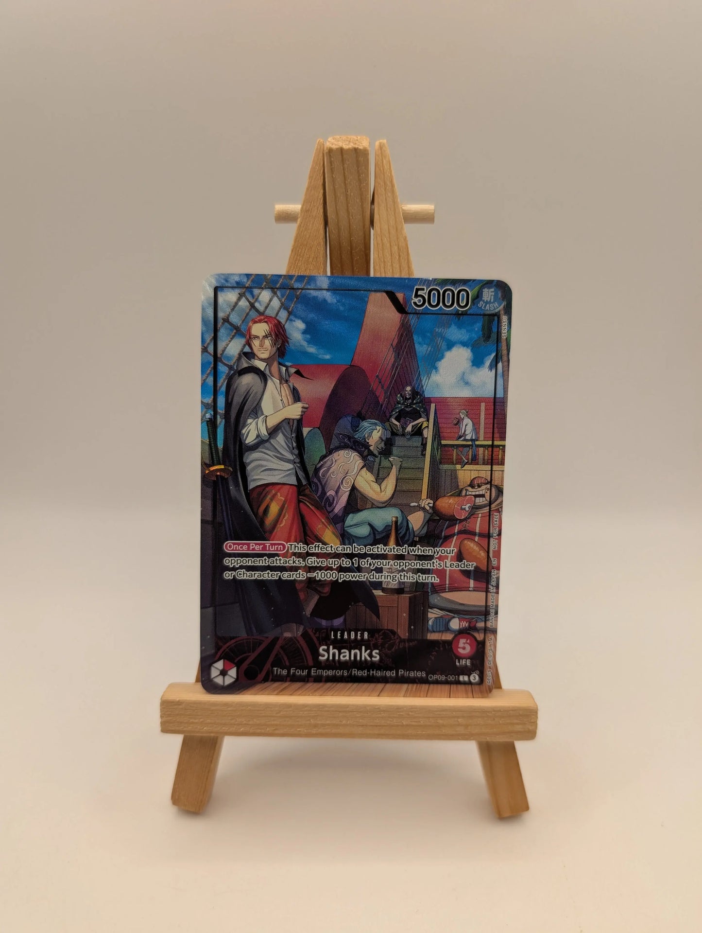 Shanks (2025 PSA Magazine Promo) OP09-001 One Piece Promo Card Foil FRENLY BRICKS - Open 7 Days