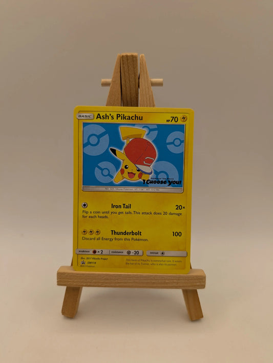 Ash's Pikachu SM114 Sun Moon Black Star Promo I CHOOSE YOU! Pokemon 2017 FRENLY BRICKS - Open 7 Days