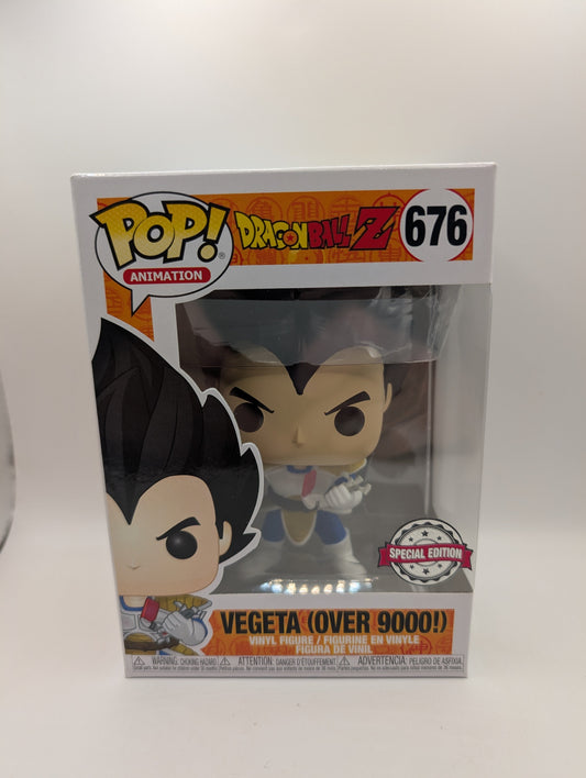 Funko Pop! Dragon Ball Z: Vegeta (Over 9000!) #676 - Special Edition Anime FRENLY BRICKS - Open 7 Days