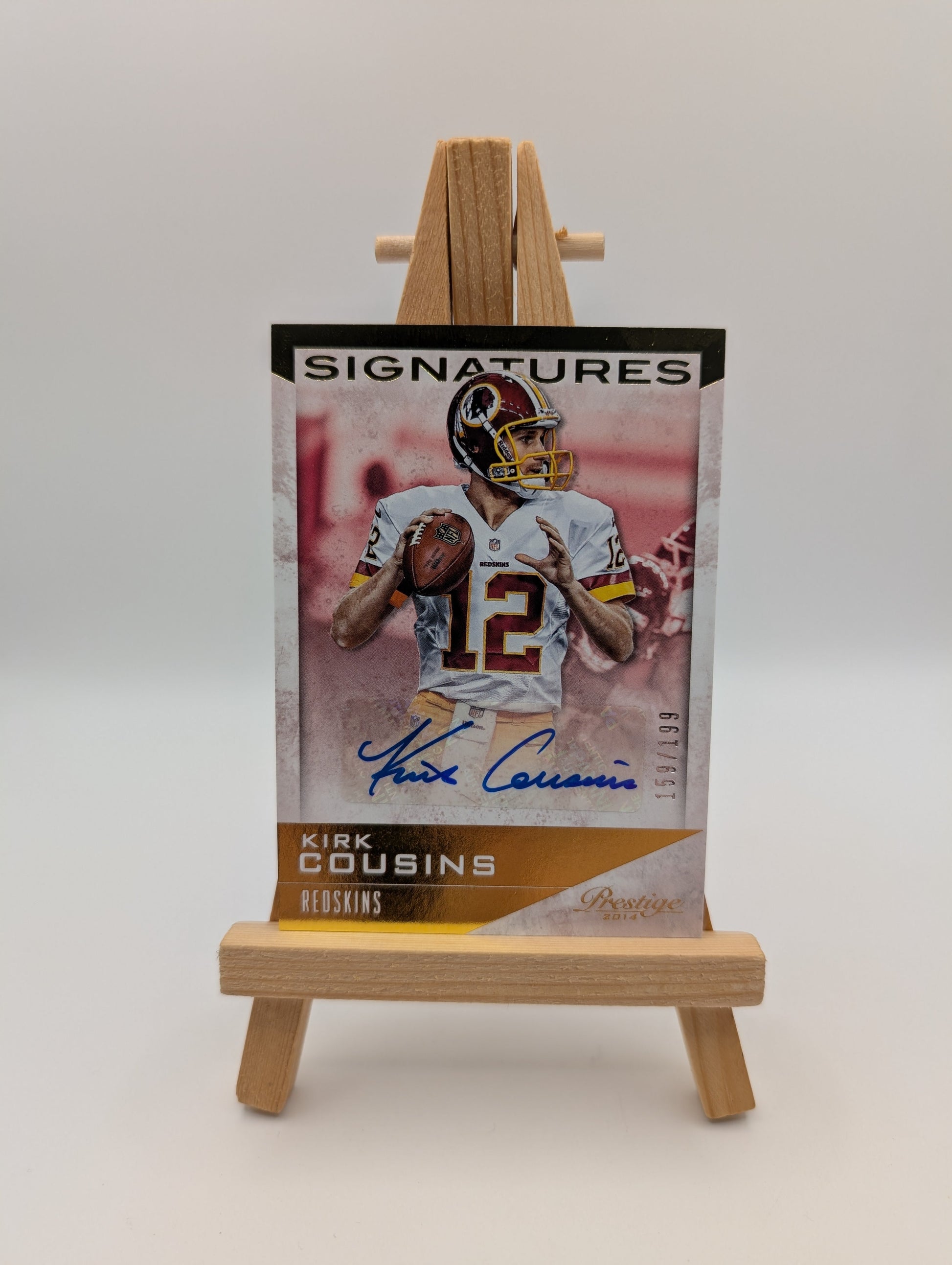 Kirk Cousins Auto SP 2014 Panini Prestige Signatures #41 Autograph #/199 FALCONS FRENLY BRICKS - Open 7 Days