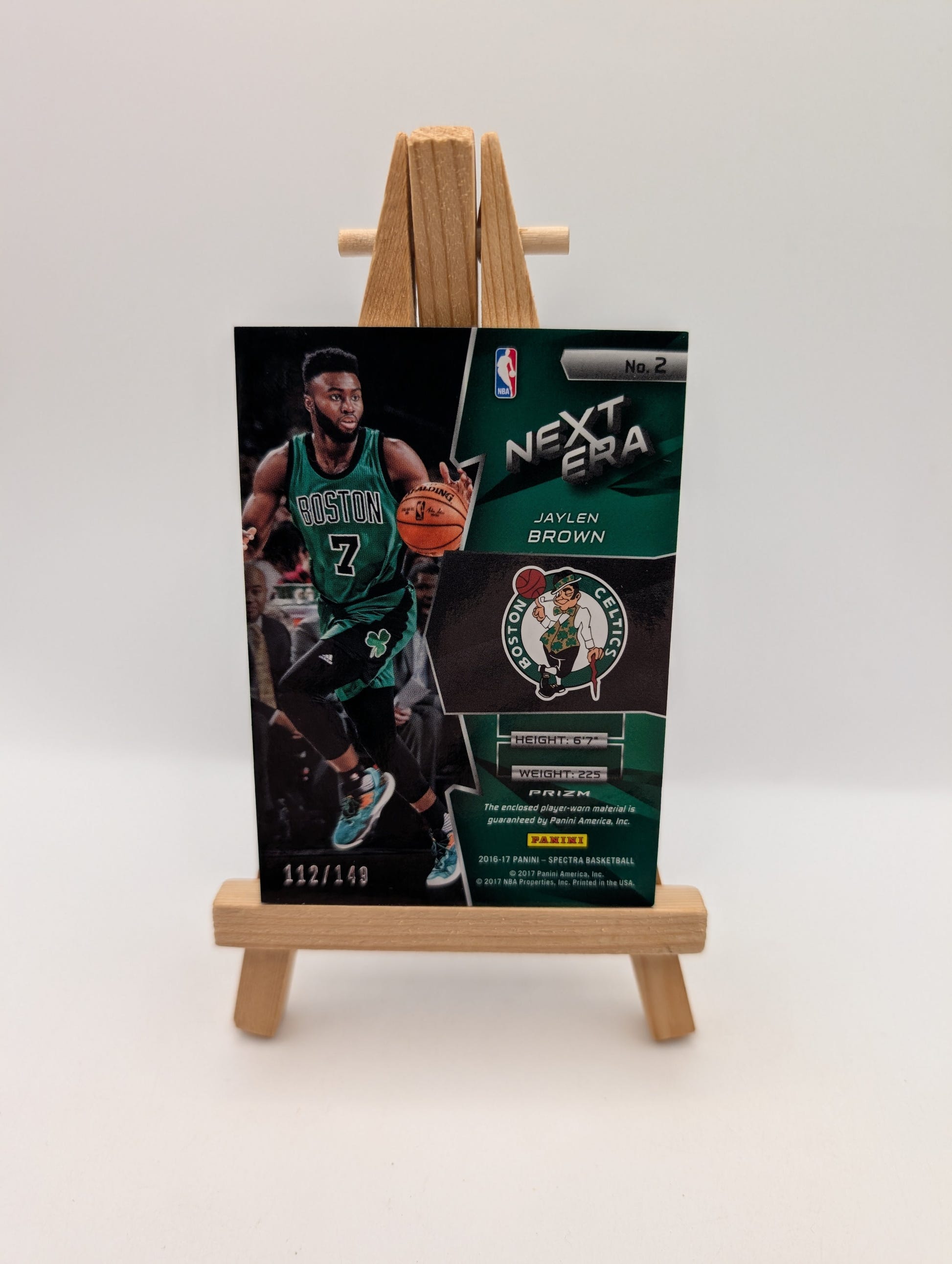 Panini Spectra 2016-17 Jaylen Brown Next Era Rc Patch #149 /149 Boston Celtics FRENLY BRICKS - Open 7 Days image 5
