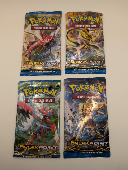 XY BREAKPoint - Sealed 4 Booster Pack Art Set - Pokémon XY TCG FRENLY BRICKS - Open 7 Days