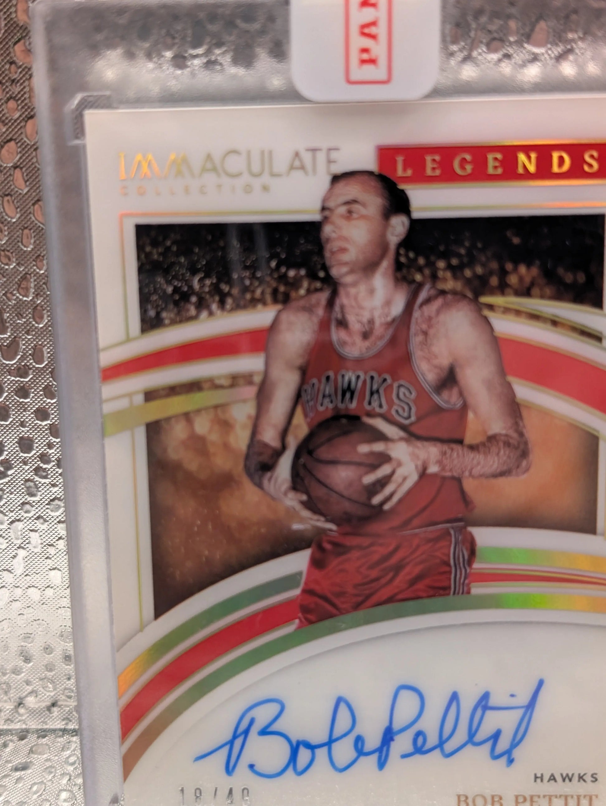 2021-22 Panini Immaculate Bob Pettit  Legends Signatures Auto /49 FRENLY BRICKS - Open 7 Days
